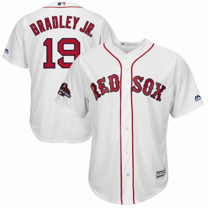 Boston Red Sox 2018 World Series Champions team logo player jerseys-008